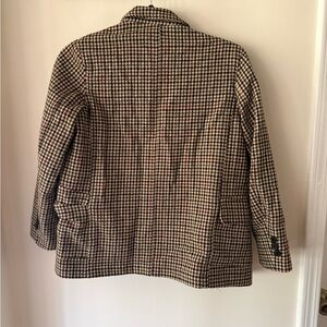 Zara kids Houndstooth Blazer in Black and Tan